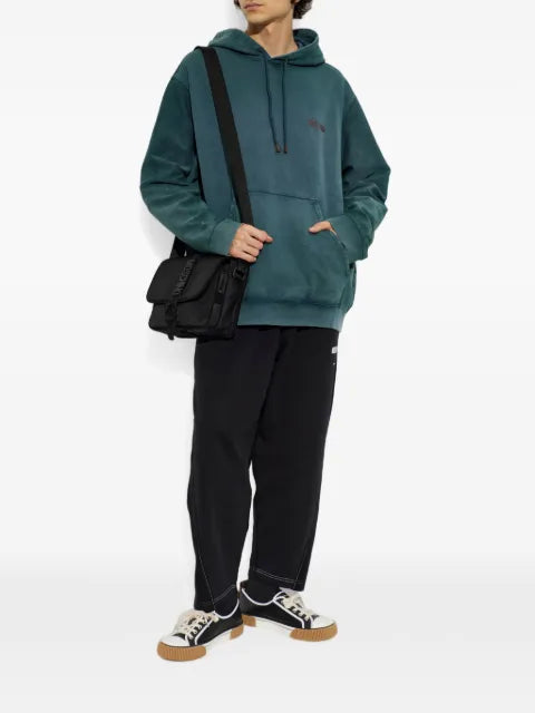 Moschino logo-embroidered drawstring hoodie