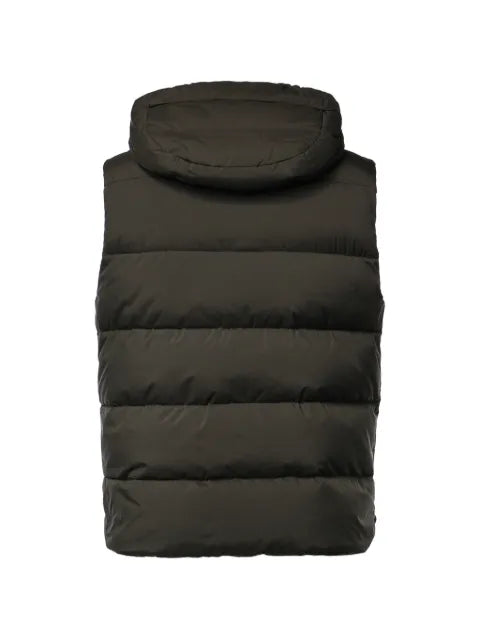 Moorer hooded padded gilet