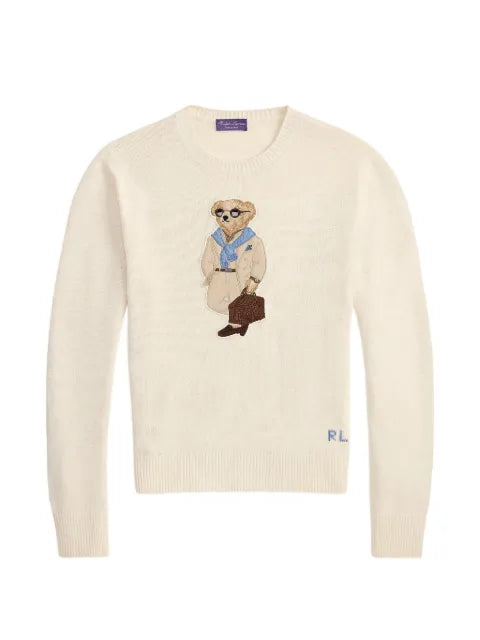 Ralph Lauren Purple Label Polo Bear intarsia-knit sweater