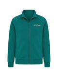 GUESS USA logo-embroidered zip-up jacket