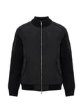 Moose Knuckles ribbed-knit panelled puffer jacket