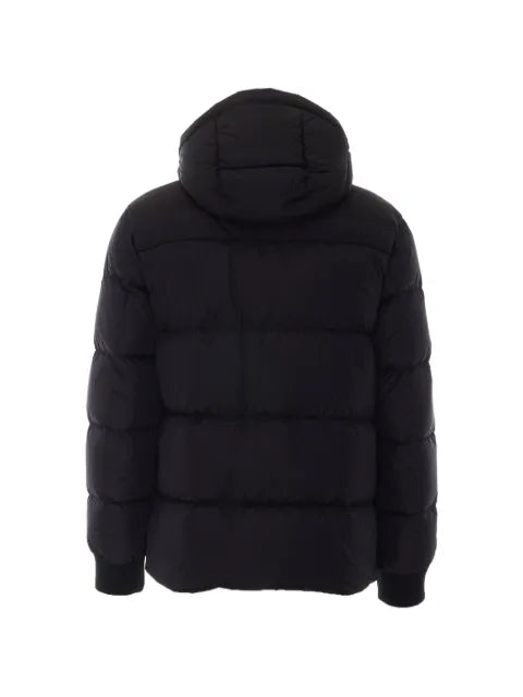 Add quilted hooded jacket