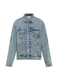 VETEMENTS graphic-print denim jacket