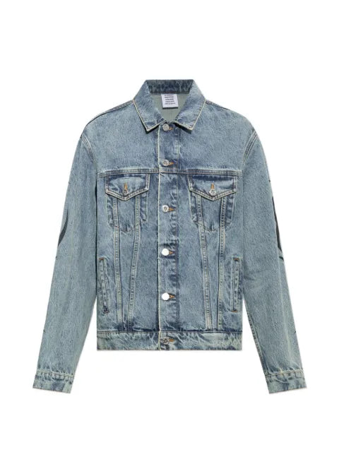 VETEMENTS graphic-print denim jacket