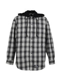 N.HOOLYWOOD check hooded shirt