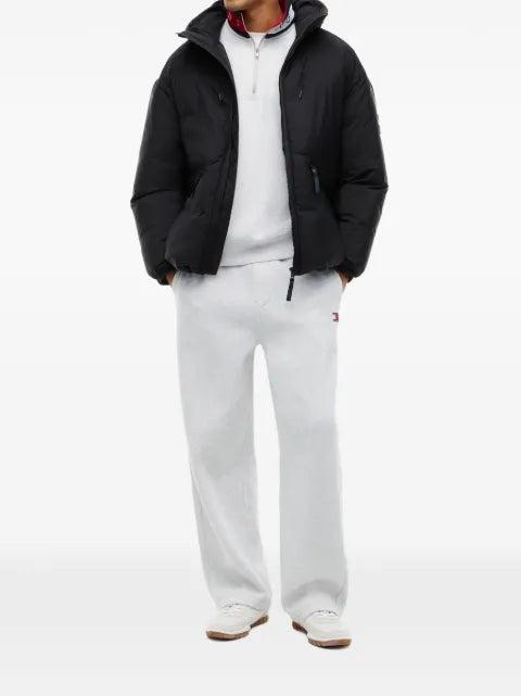 Tommy Hilfiger logo-patch hooded padded jacket