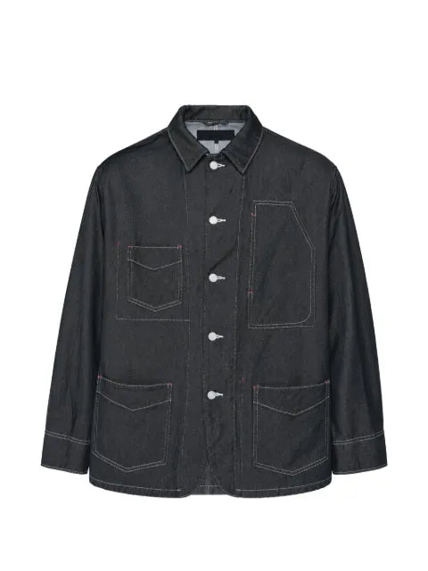 Comme des Garçons Homme contrast-stitch patch-pocket jacket