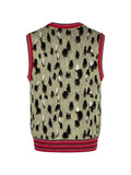 PDF leopard-print knitted vest