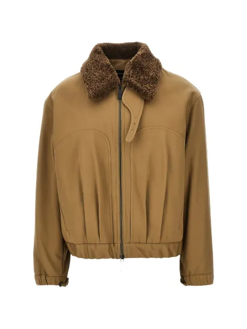Emporio Armani faux-fur collar blouson jacket