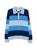 Axel Arigato striped polo-collar sweater