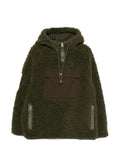 LOEWE fleece-texture hooded jacket