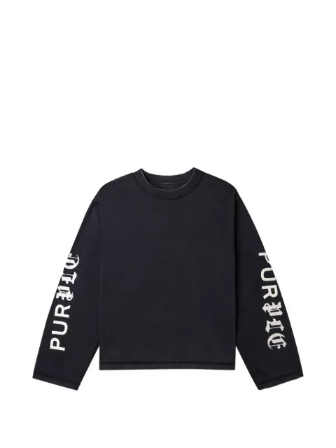 Purple Brand logo-print sweatshirt