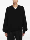 SALON C. LUNDMAN medium-gauge V-neck sweater