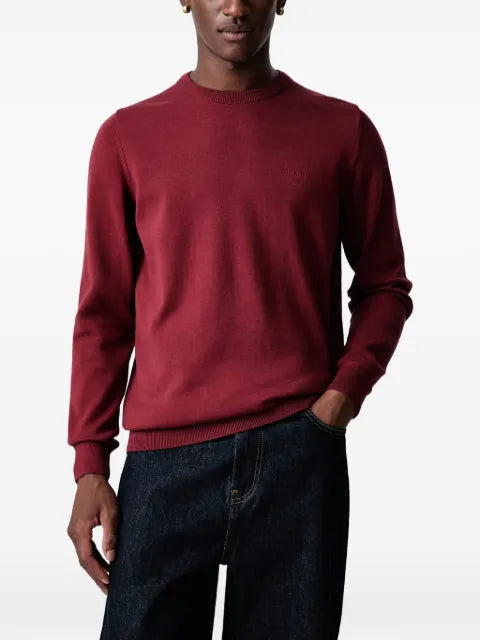 Barbour logo-embroidered crew-neck sweater