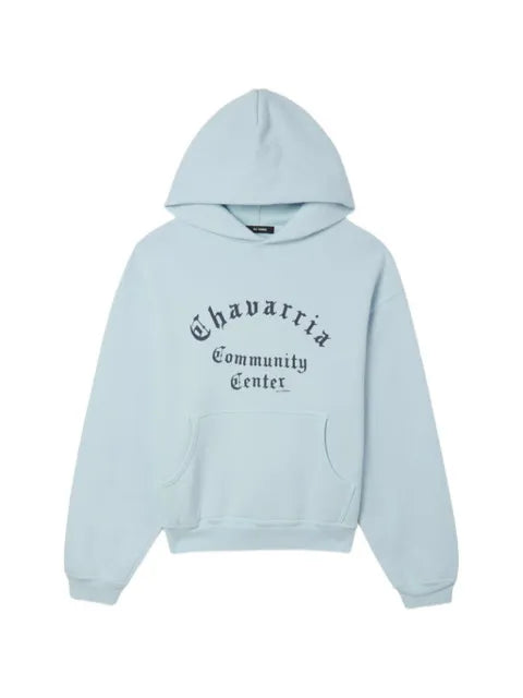 Willy Chavarria Chavarria Community Center Shrunken pouch-pocket hoodie