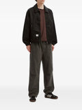 FINGERCROXX logo-print zip-up jacket