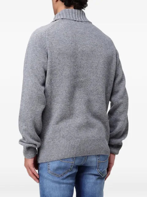 Sebago ribbed shawl-collar sweater