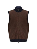 Fedeli panelled zip-up gilet