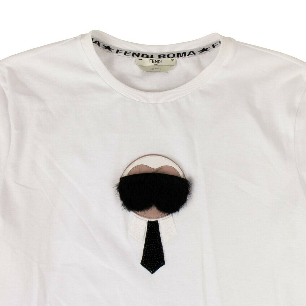 White Cotton 'Karl Monster' T-Shirt