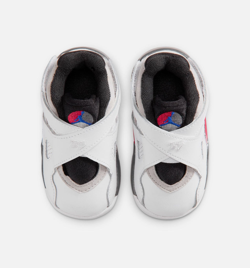 Air Jordan 8 Retro White & True Red Infant & Toddler Lifestyle Shoe