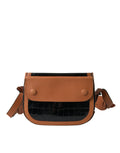 Black Brown Exotic Skin Leather Camera Bag