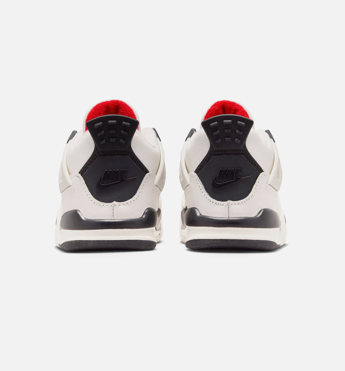 Air Jordan 4 Retro Flight Club Infant & Toddler Lifestyle Shoes - Sail / Black / University Red