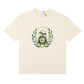 Rhude T-shirt Alphabet Coconut Racing Pattern Short Sleeve T-shirt