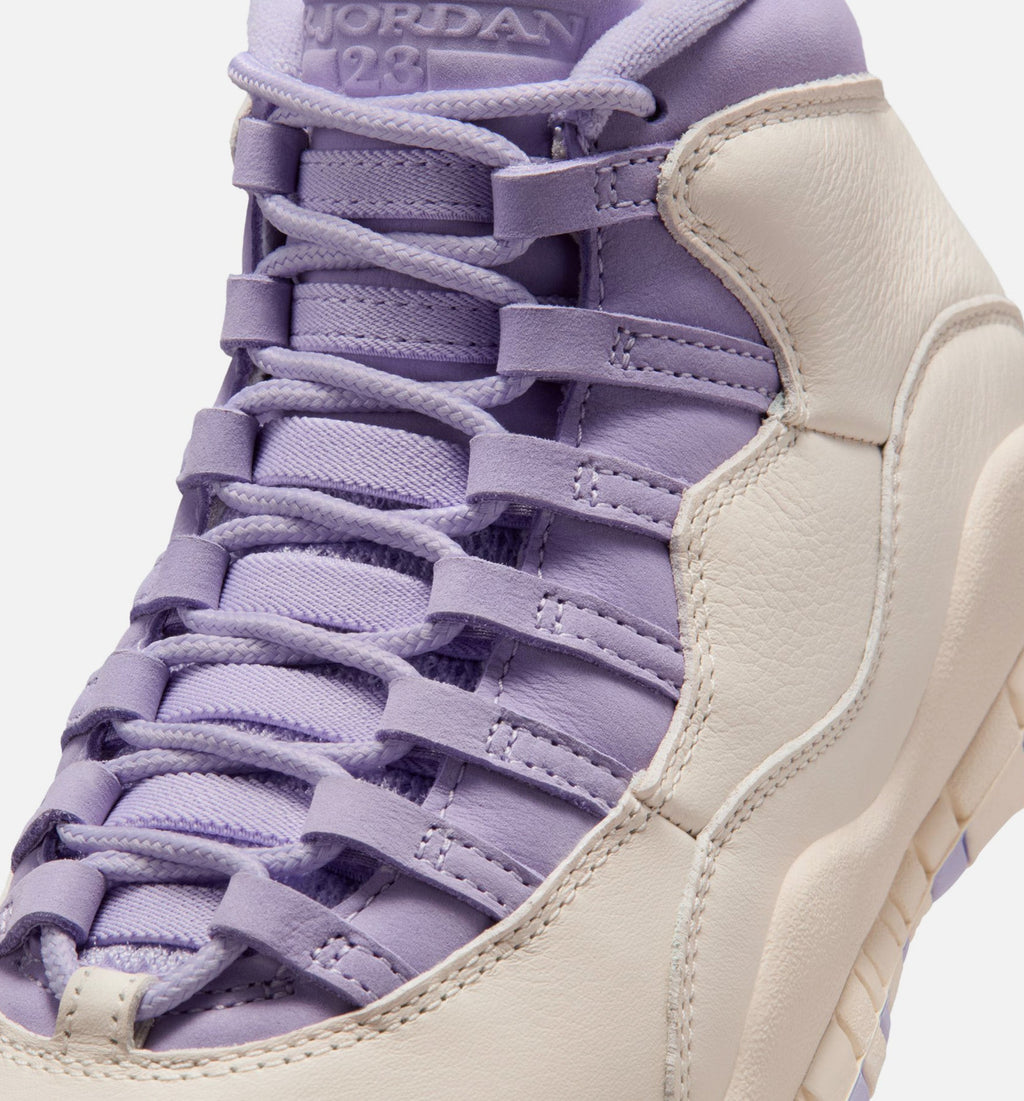 Air Jordan 10 Retro Hydrangeas Women's Lifestyle Shoes - Chalk/Hydrangeas/Wild Grape