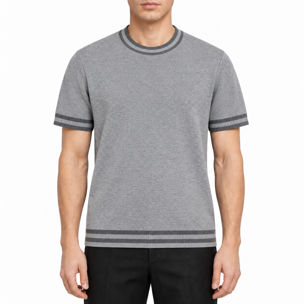 Premium Knitted T-Shirt - Men's 100% Cotton Oxford Shirt | Thom Browne