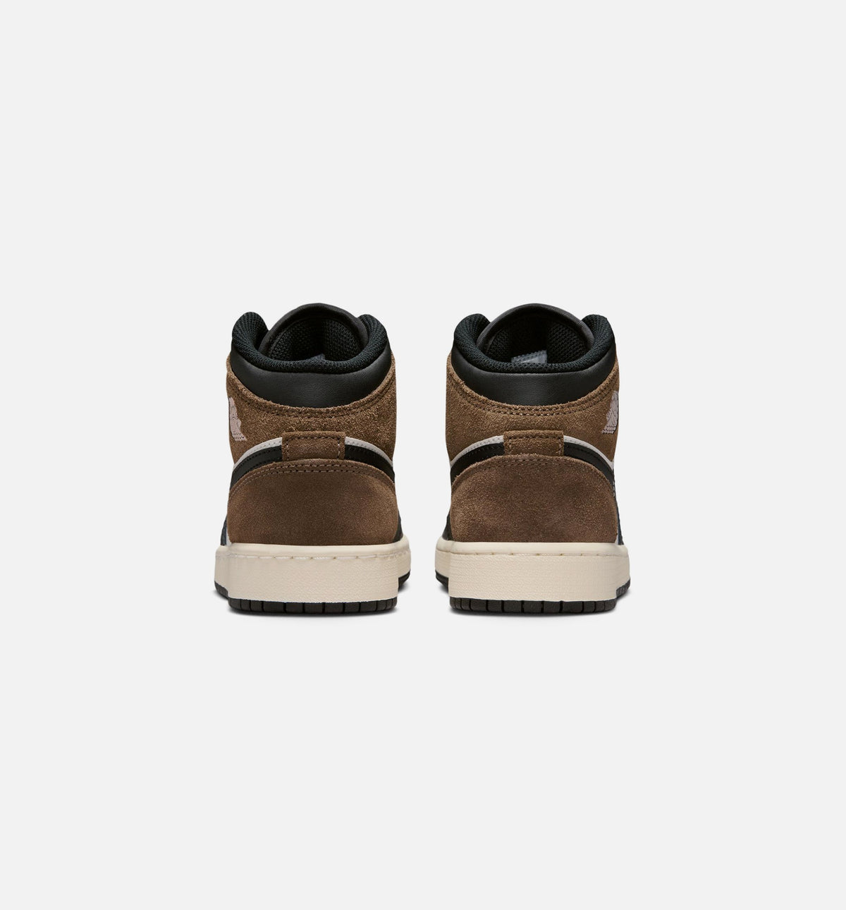 Air Jordan 1 Mid GS Sneakers | Black/Phantom/Palomino/University Red