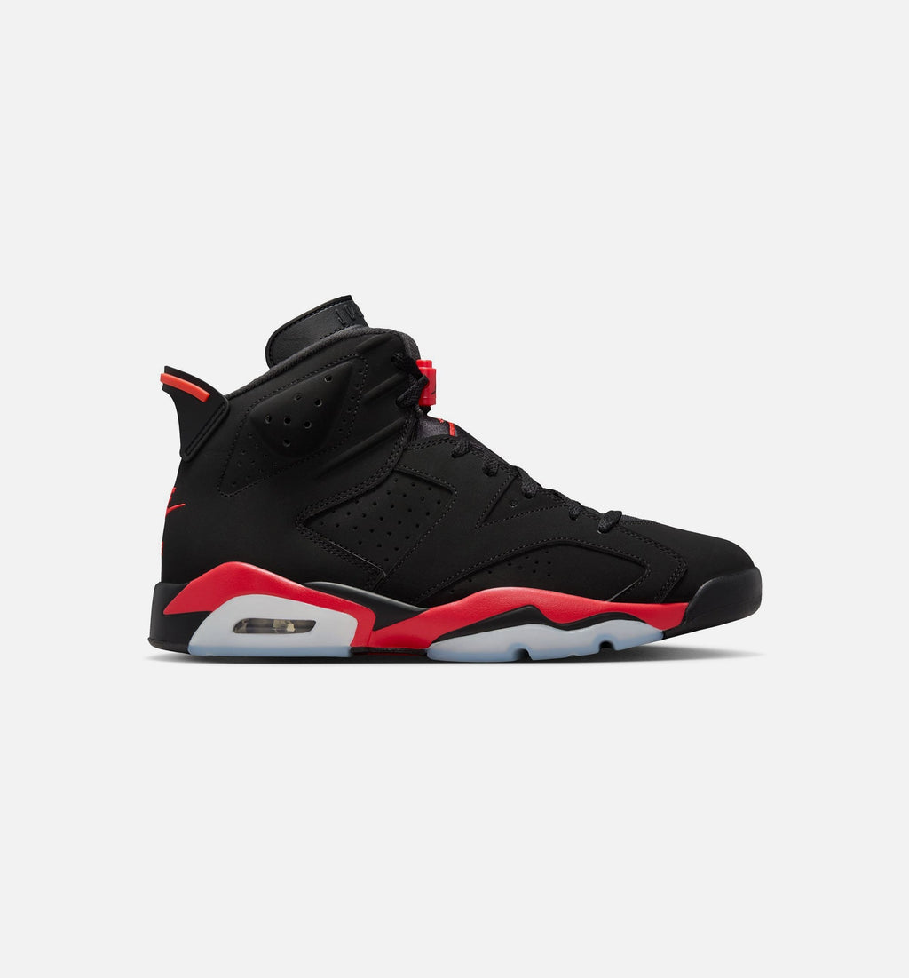 Air Jordan 6 Retro Infrared Salesman Men's Lifestyle Shoes - Black/Light Crimson