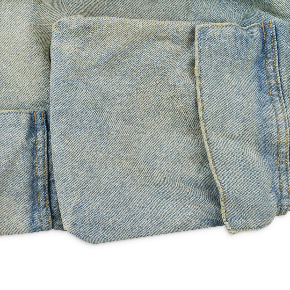 Light Indigo P018 Relaxed Double Cargo Jeans