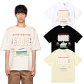 Rhude T-shirts Yacht Printing Cotton Loose Short Sleeves Men and Women