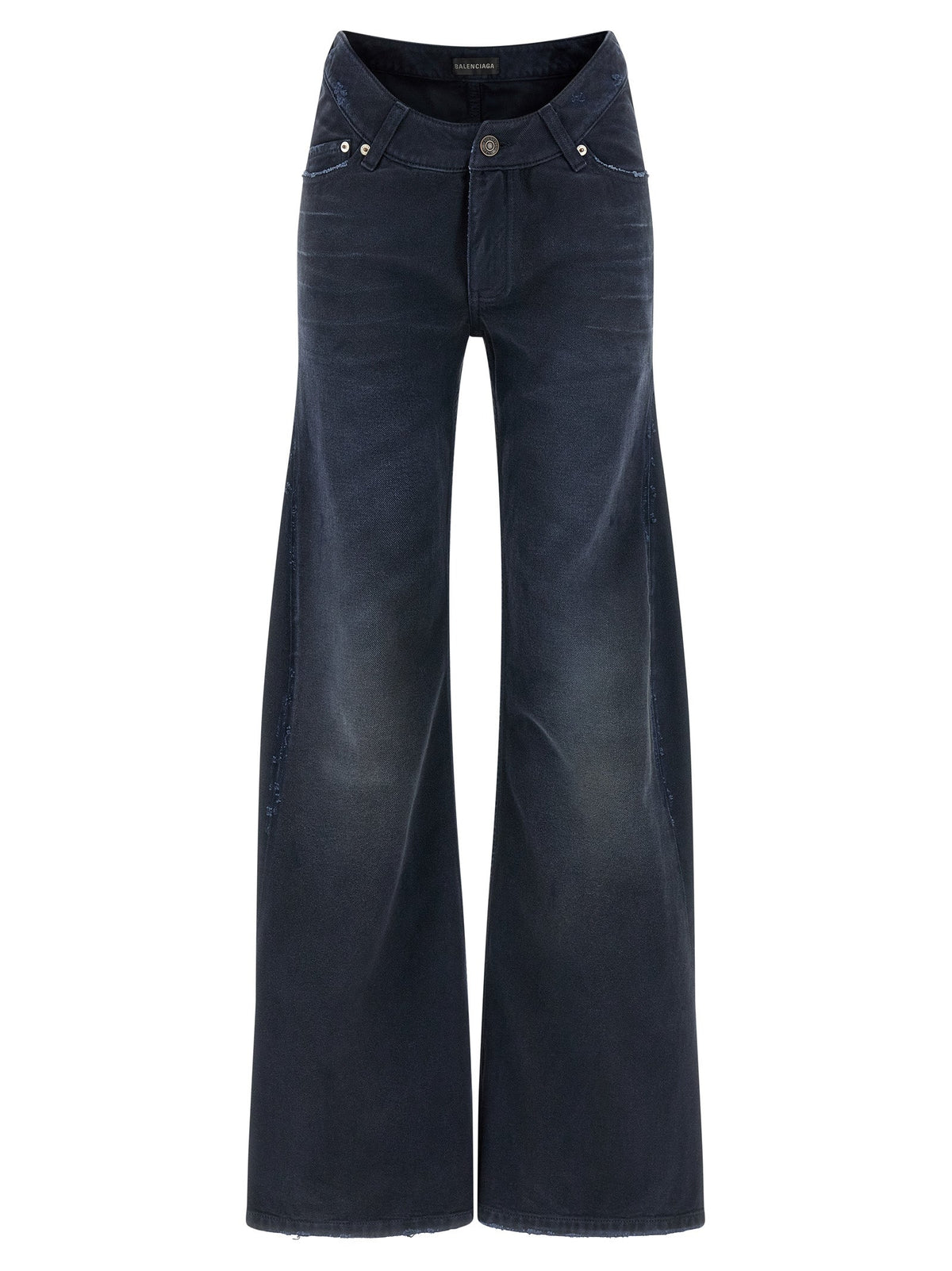 Balenciaga Women Curved Waist Jeans