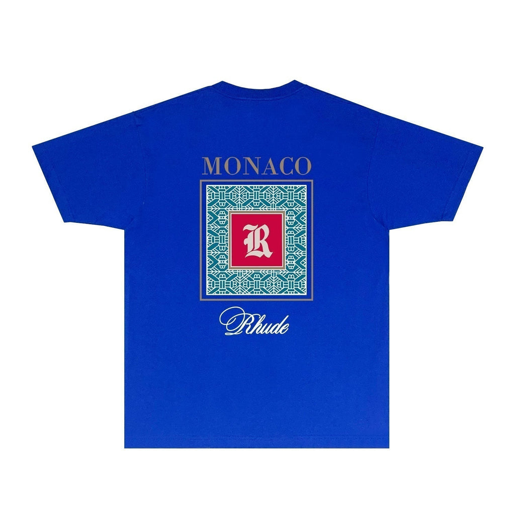 Rhude T-shirts Printed Trendy Pure Cotton