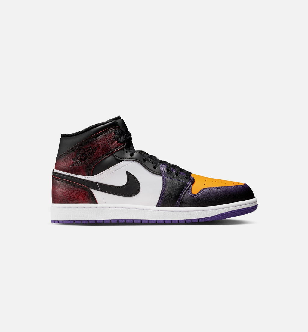 Air Jordan 1 Mid SE Mens Lifestyle Shoe - True Red/White/Court Purple/Black