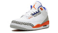 Air Jordan 3 Retro 'Knicks' – New York Inspired Sneaker in Royal Blue & Vivid Orange