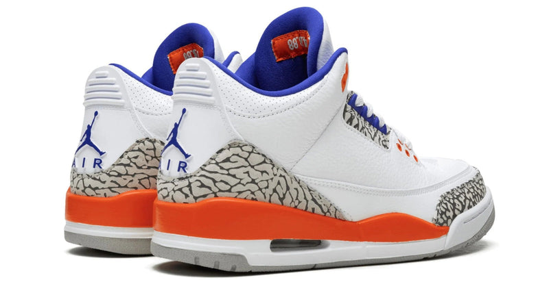 Air Jordan 3 Retro 'Knicks' – New York Inspired Sneaker in Royal Blue & Vivid Orange