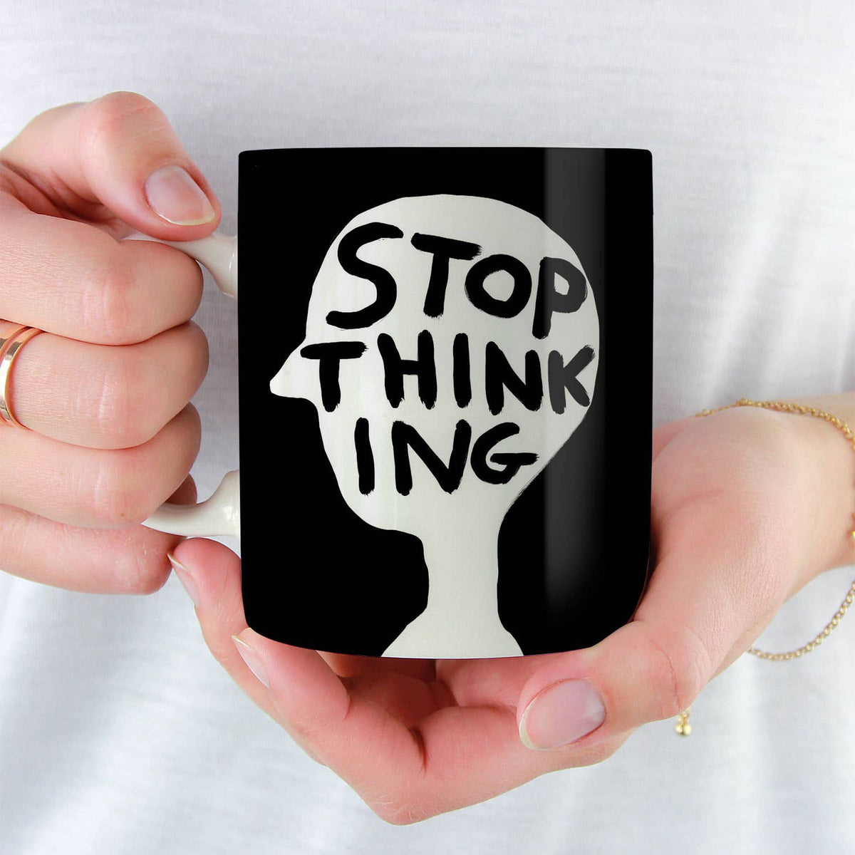 David Shrigley Mug: Stop Thinking