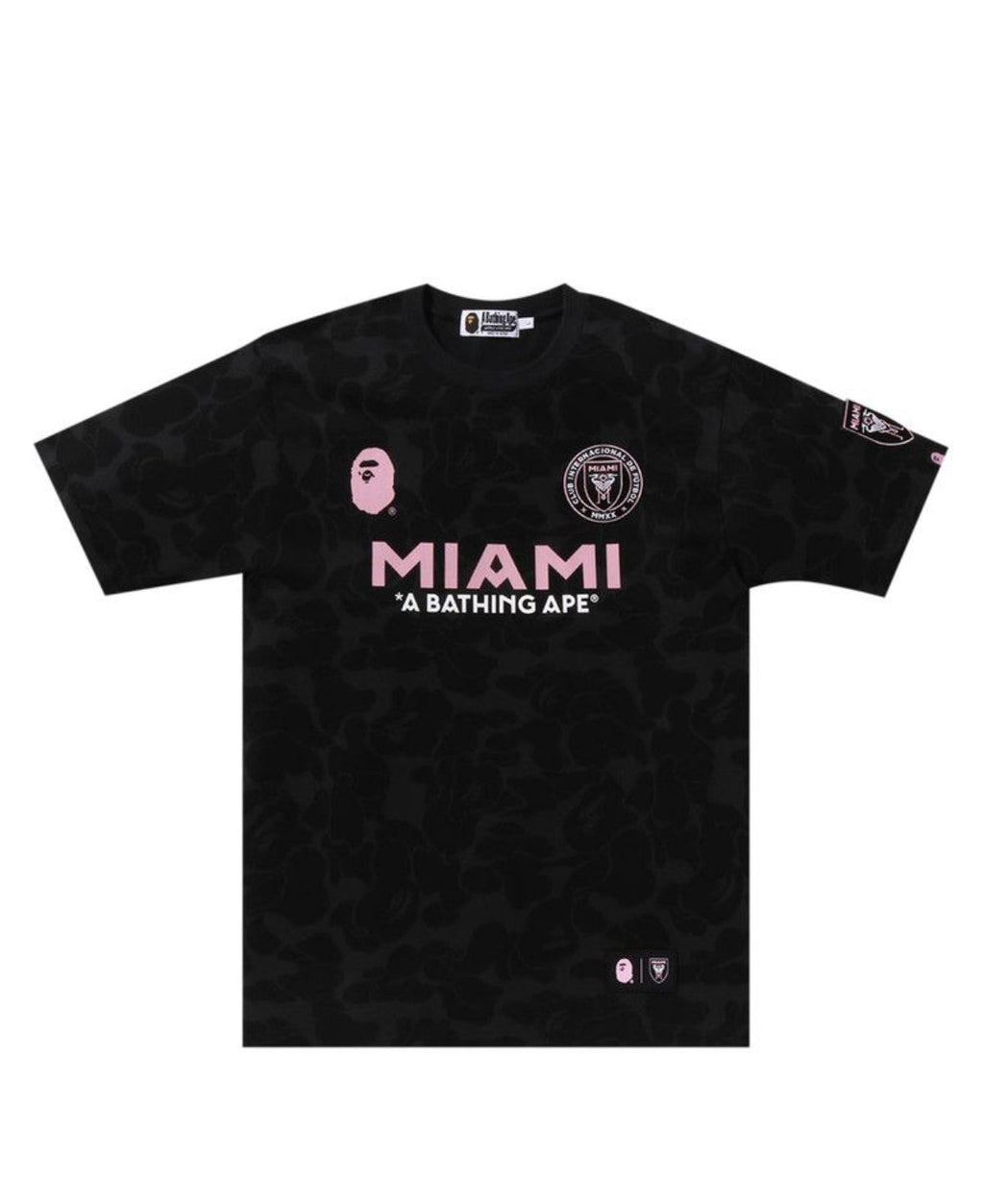 Inter x BAPE Miami CF Camo Tee Black