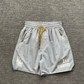 Rhude Grey Nylon Racing Graphic Shorts