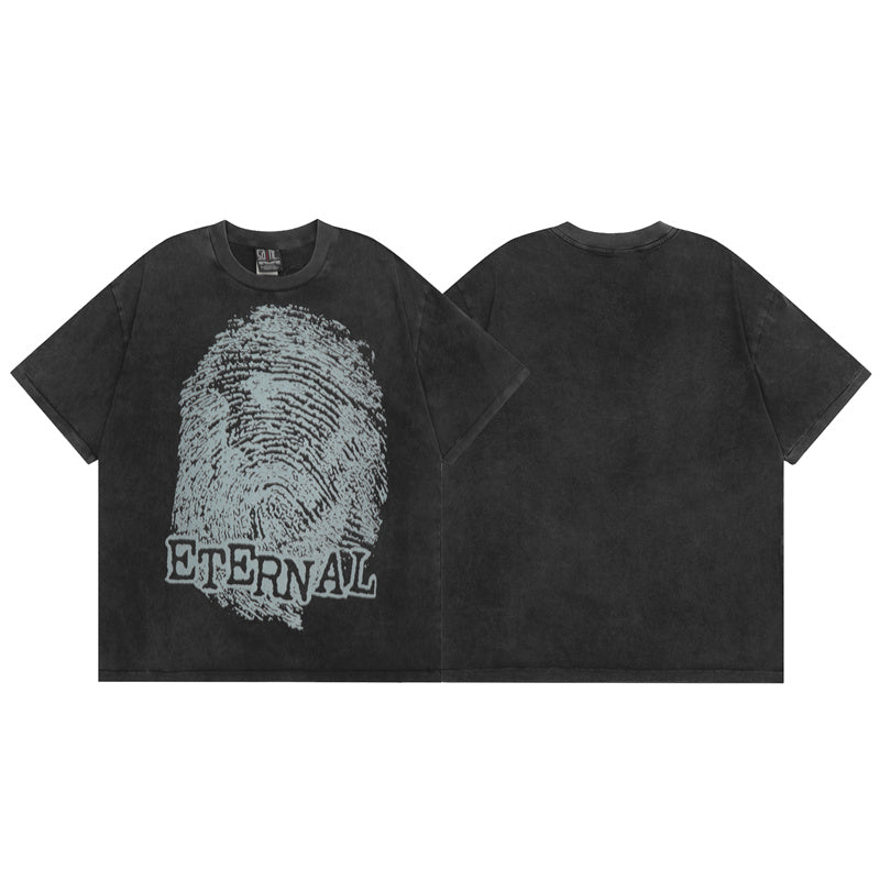 Saint Michael Vintage Washed Distressed Hole Loose Streetwear T-Shirt