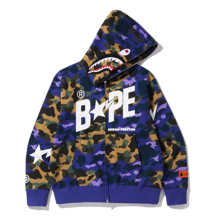 BAPE Star Camo Shark Zip Hoodie