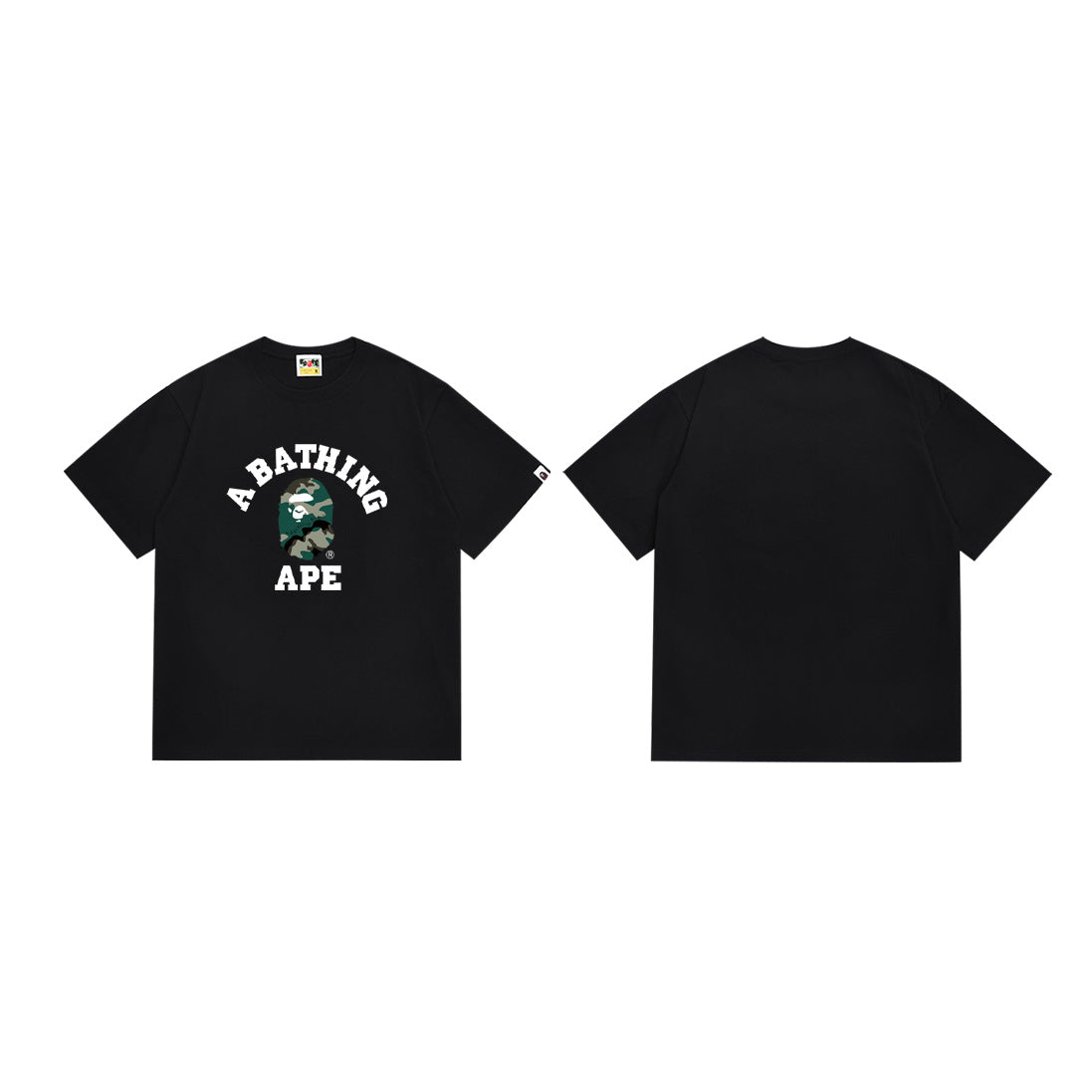 Bape Camo Ape‑Head Graphic Oversized Tee Streetwear Unisex