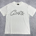 Monochrome Star-Logo Graphic Tee - White & Black Streetwear T-Shirt