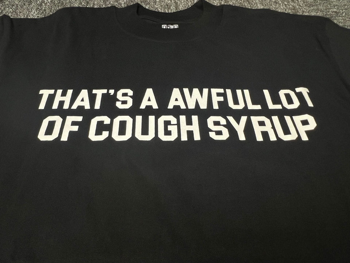 ALOCS Cough Syrup Letter Graphic Short Sleeve Tee Streetwear Unisex