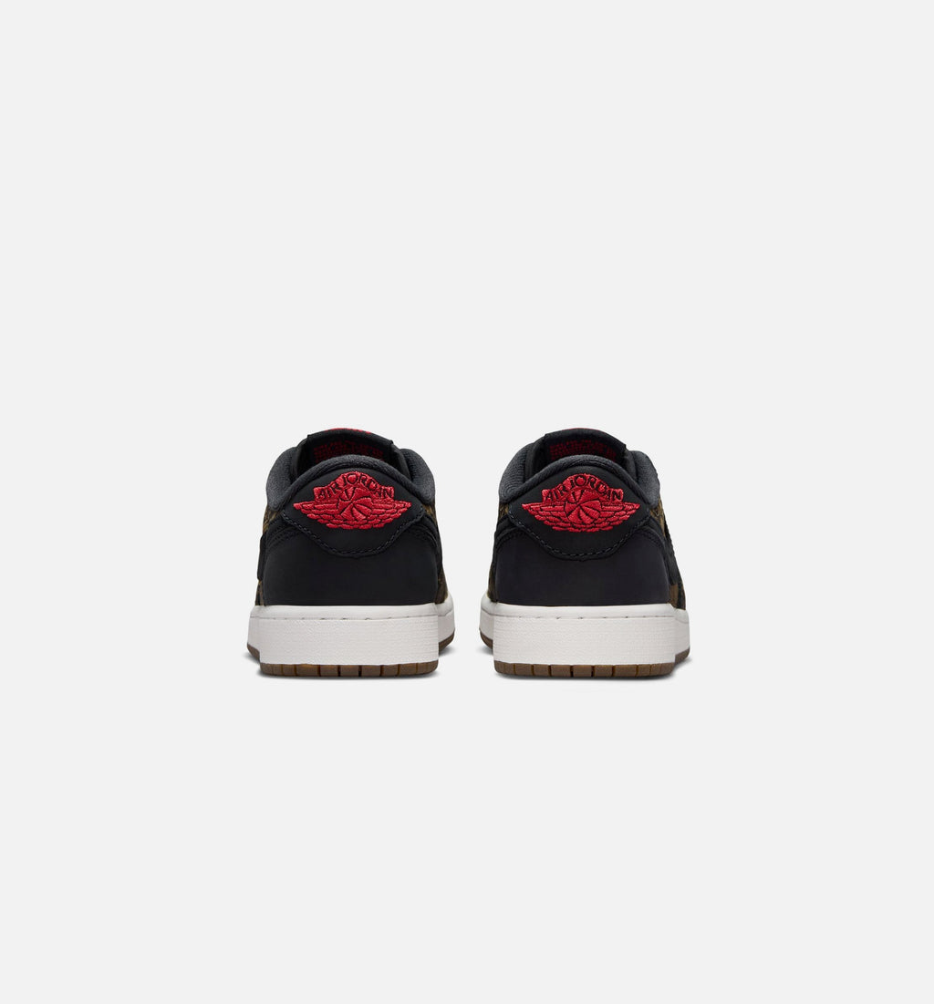 Air Jordan 1 Retro Low OG Laser Black and Varsity Red Grade School Lifestyle Shoe – Black/Varsity Red/Summit White
