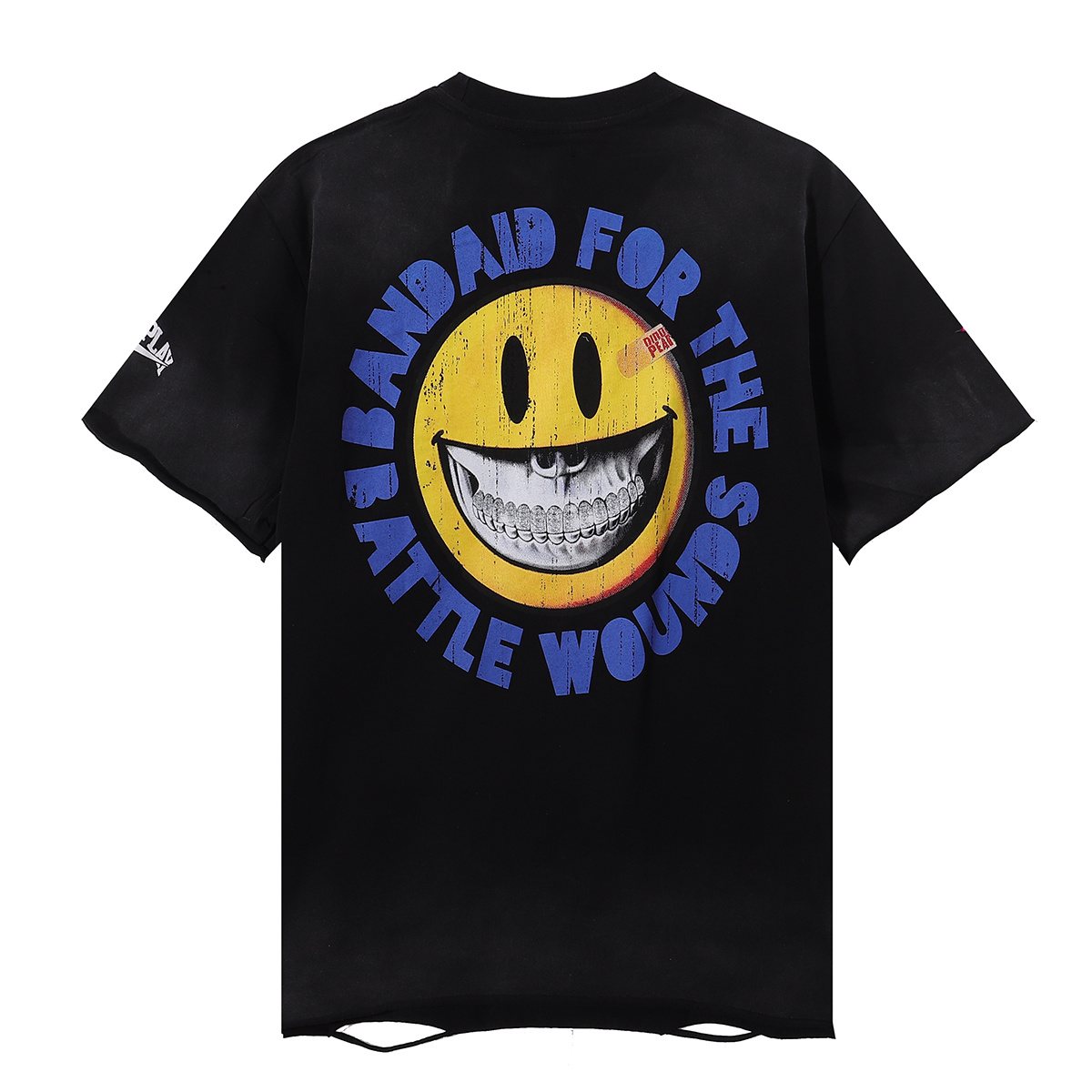 Rough Play Skeleton Baseball Graphic T-Shirt