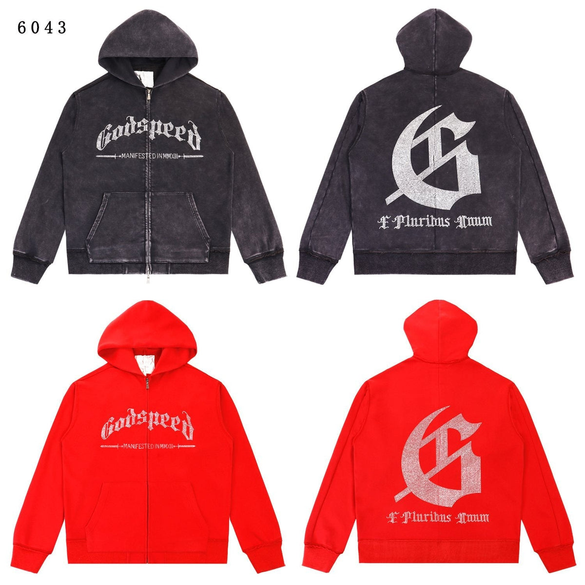 Godspeed E Pluribus Unum Eagle Zip Hoodie