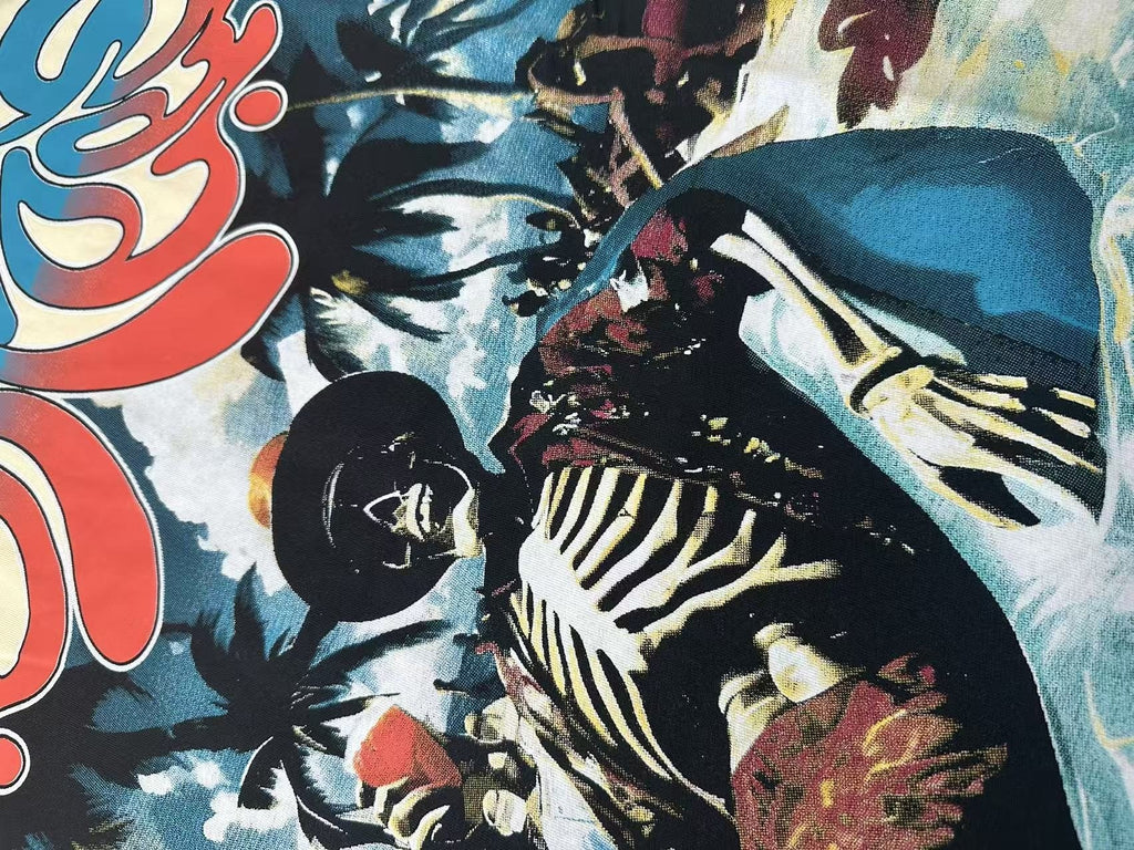 Godspeed Beach Skeleton Graphic T-Shirt